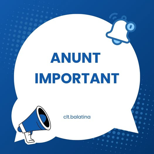 Anunț CLT Balatina